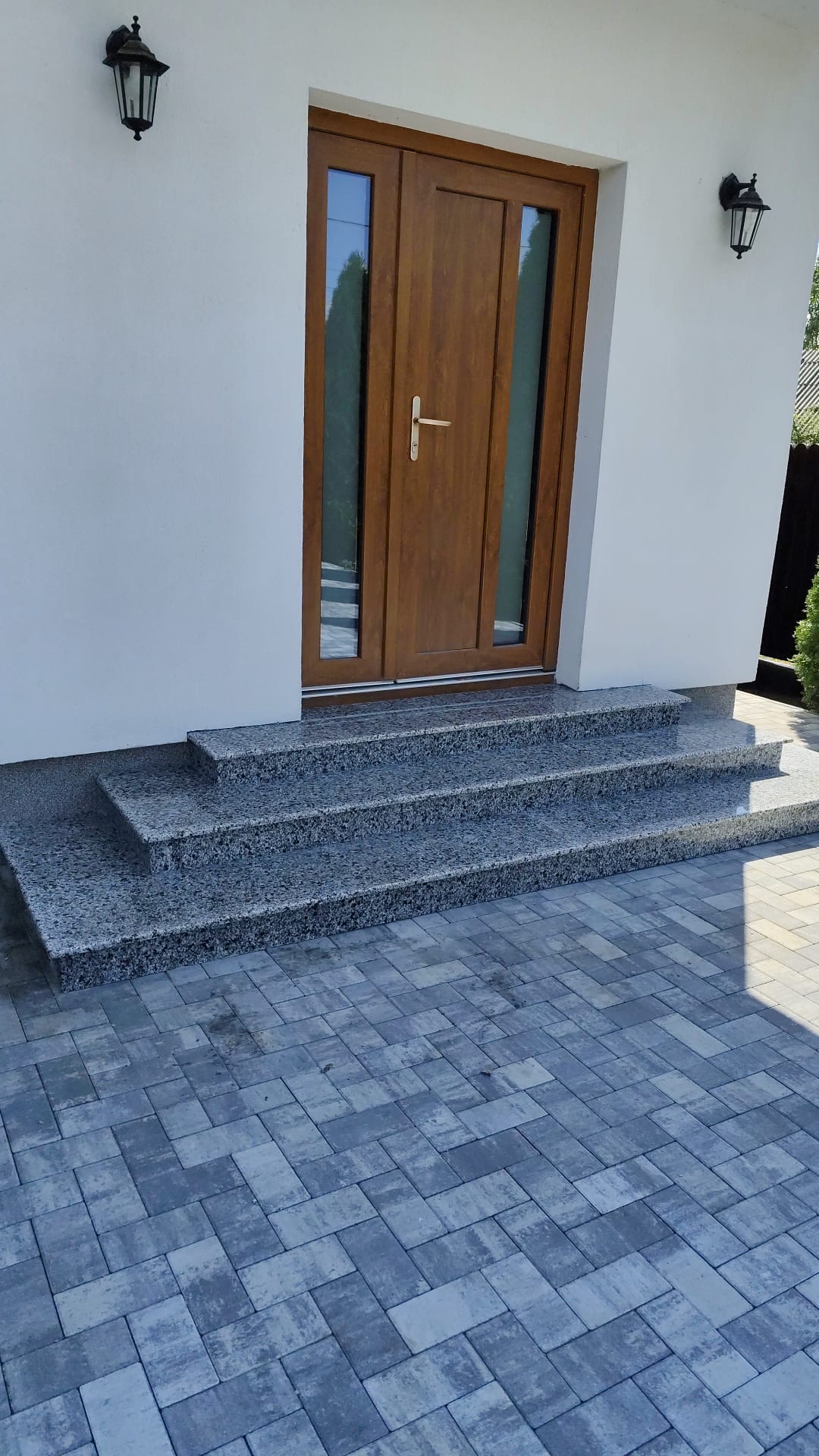 Trepte granit fiamat exterior